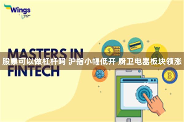 股票可以做杠杆吗 沪指小幅低开 厨卫电器板块领涨